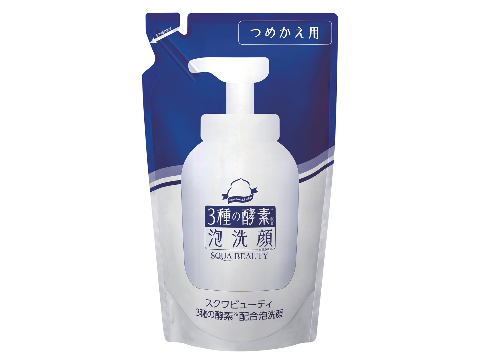 スクワビューティ ３種の酵素配合泡洗顔 つめかえ用 400ml| コープ