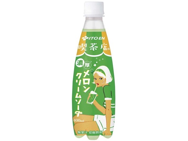 伊藤園 喫茶店の濃厚メロンクリームソーダ 400ml| コープこうべネット