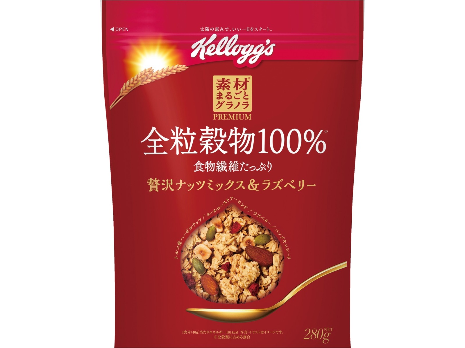 ケロッグ 素材まるごとグラノラ全粒穀物100％ナッツ＆ベリー 280g