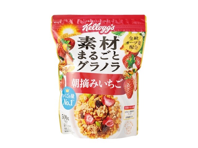 ケロッグ 素材まるごとグラノラ 朝摘みいちご 500g| コープこうべネット