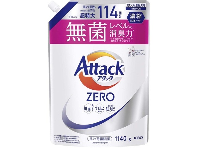 花王 アタックＺＥＲＯ つめかえ用 1140g| コープこうべネット