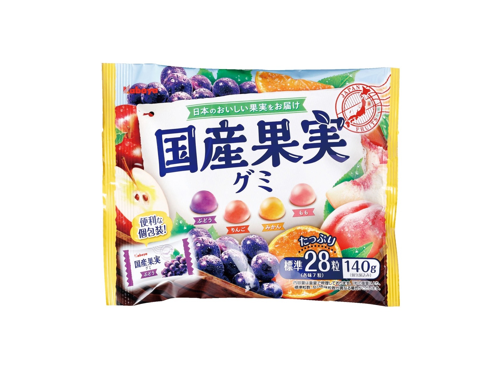 カバヤ食品 国産果実グミ 140g（個包装込み）| コープこうべネット