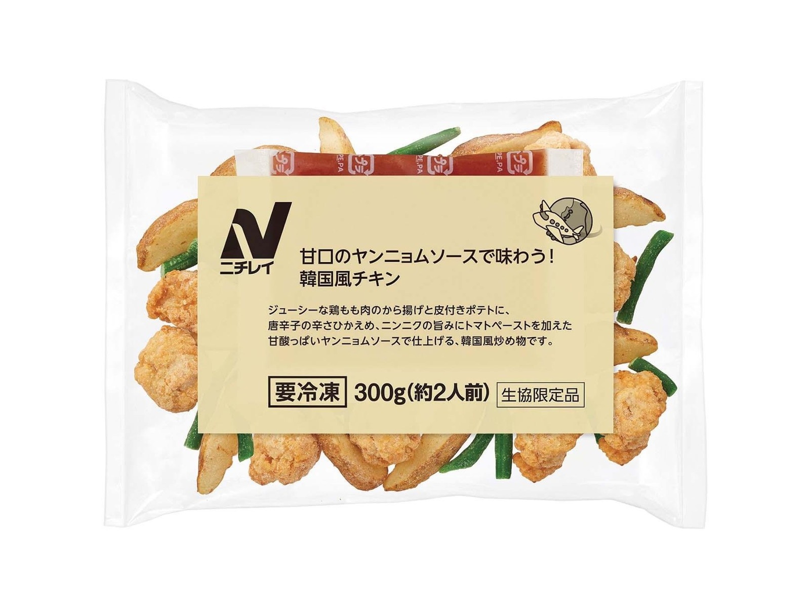 ニチレイ 甘口のヤンニョムソースで味わう！韓国風チキン 300g