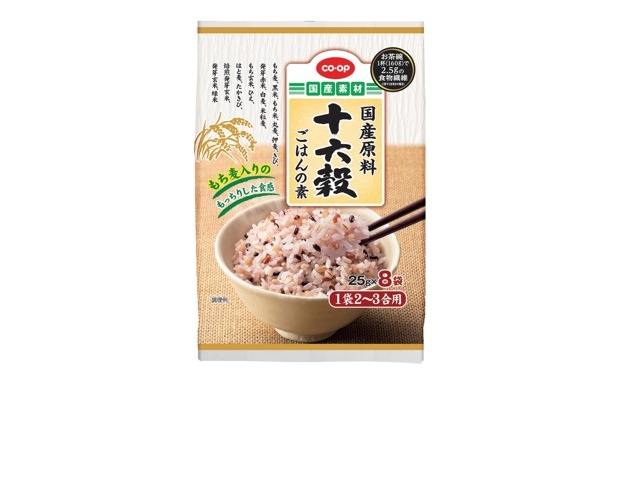 CO・OP 国産原料十六穀ごはんの素 25g×8袋入| コープこうべネット