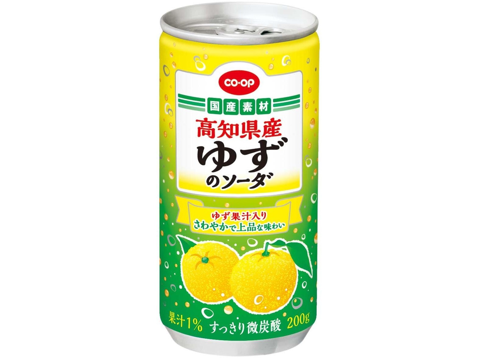 CO・OP 高知県産ゆずのソーダ 200g| コープこうべネット