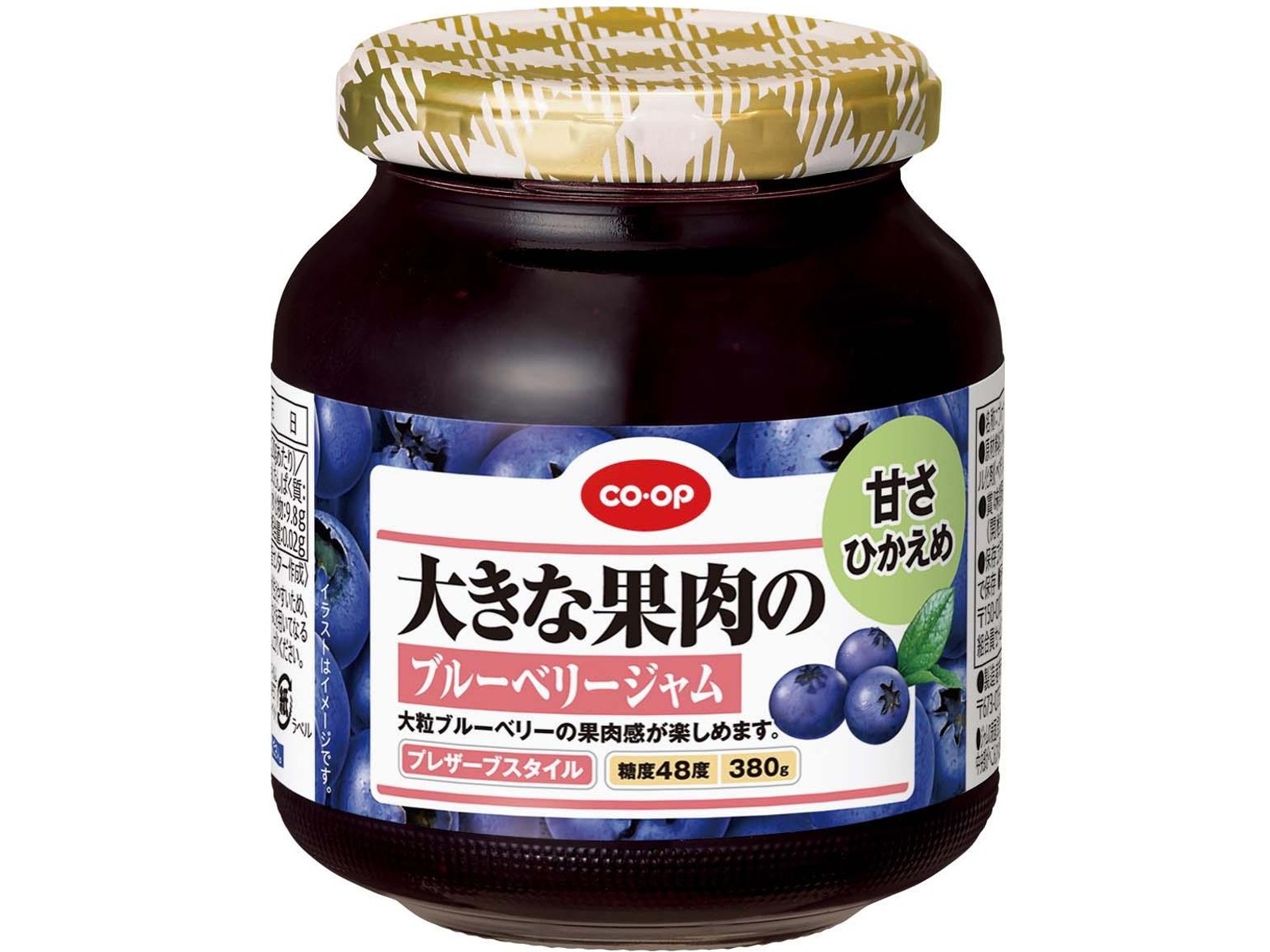 CO・OP 大きな果肉のブルーベリージャム 甘さひかえめ 380g| コープ