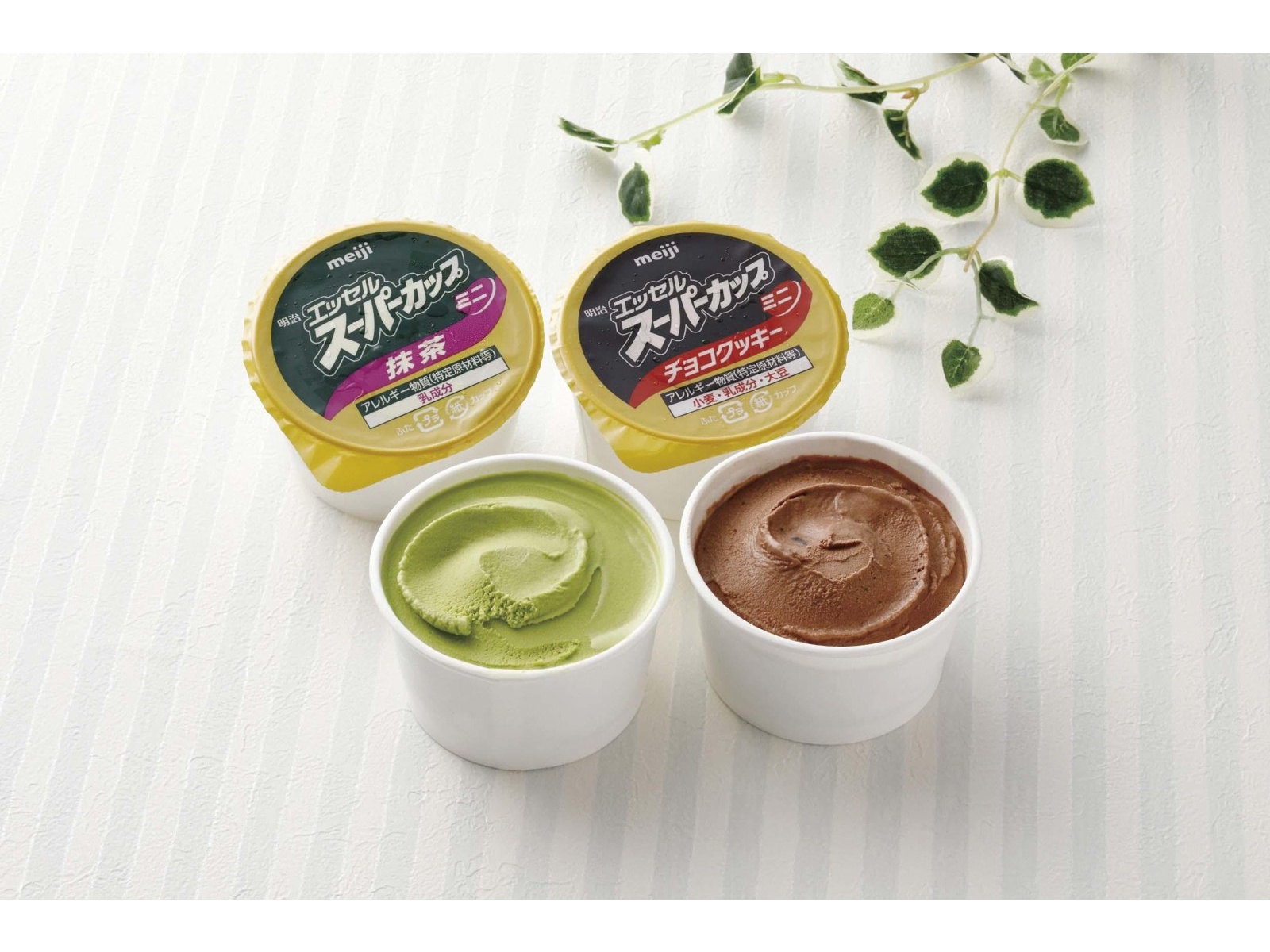 明治 エッセルスーパーカップミニ抹茶・チョコクッキー 1箱（80ml×6コ