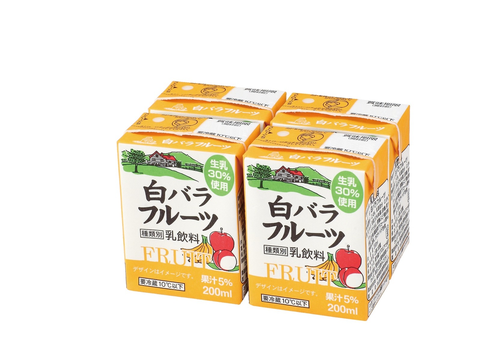 大山乳業 白バラフルーツ 200ml×5本組| コープこうべネット