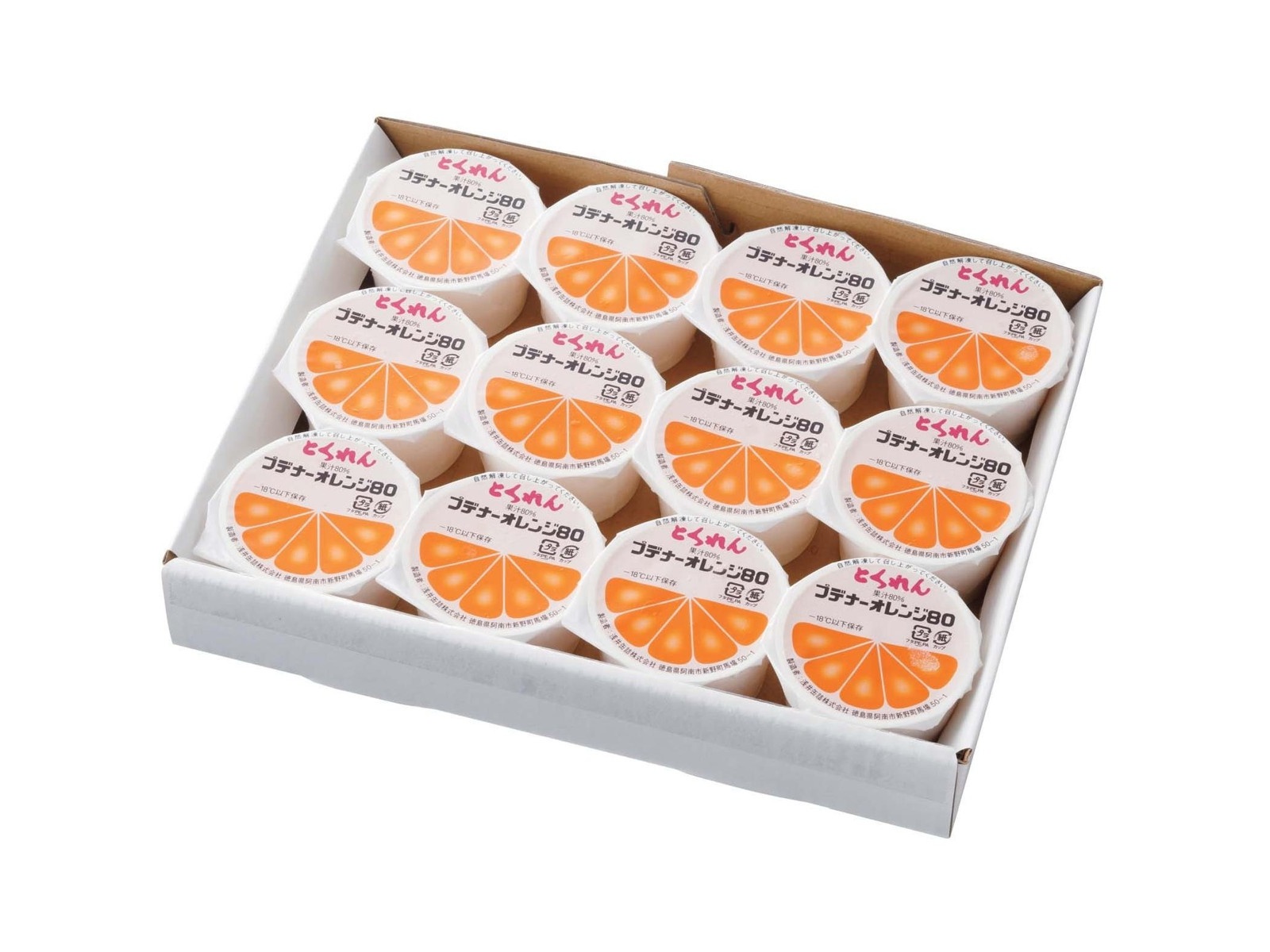 浅井缶詰 とくれんプデナー オレンジ80ゼリー 1箱（70g×12コ入 