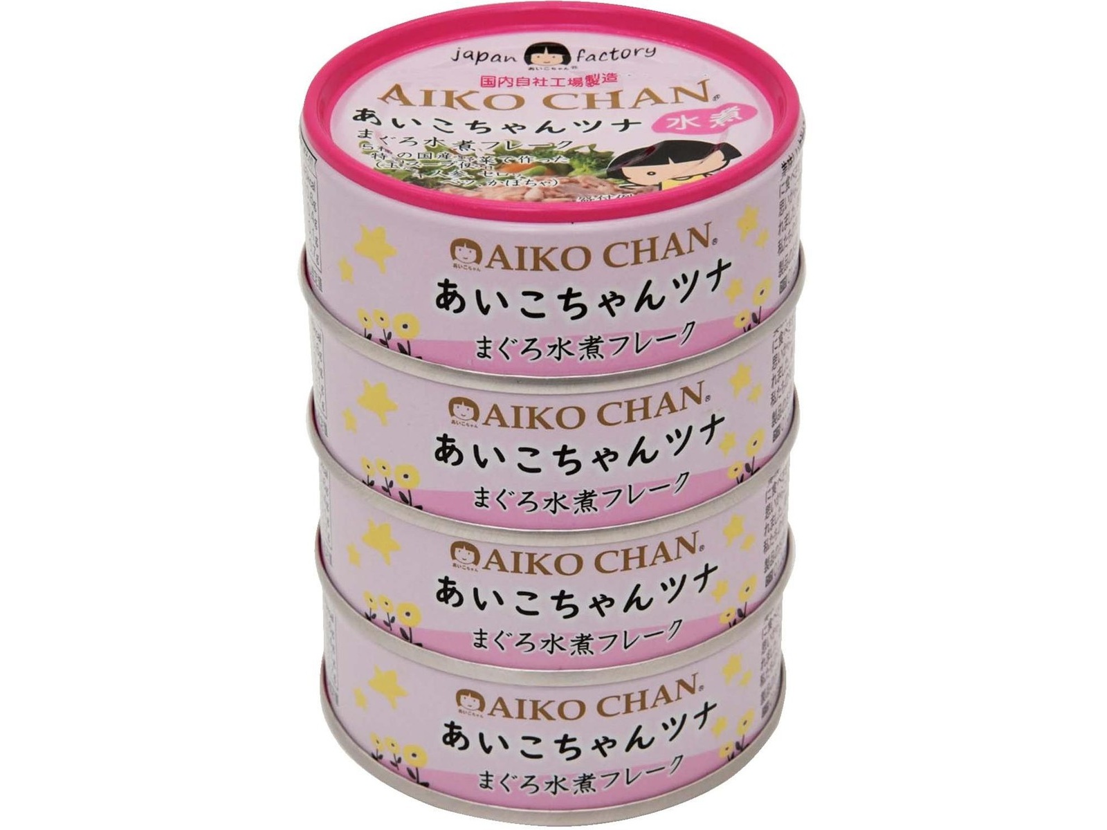 伊藤食品 あいこちゃんツナまぐろ水煮フレーク 70g（総量）×4缶組