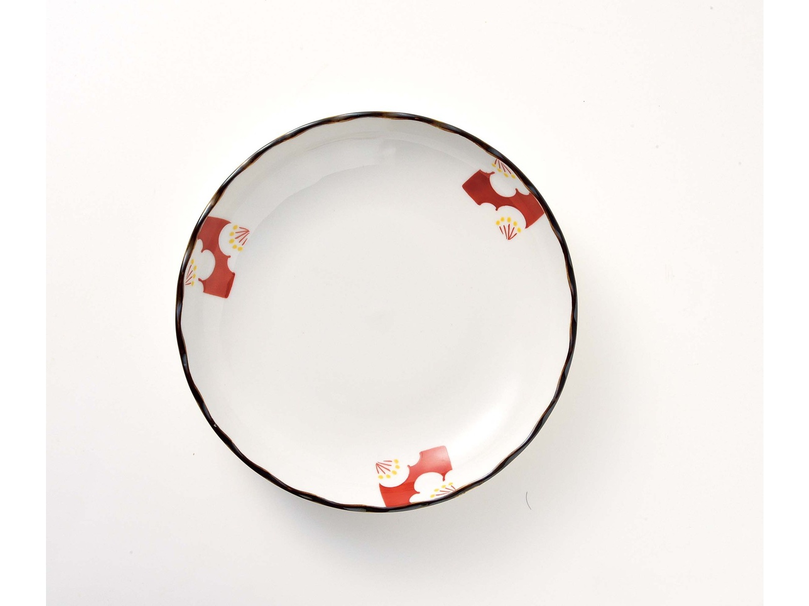 赤絵絵変り菊型取皿 3柄組| コープこうべネット