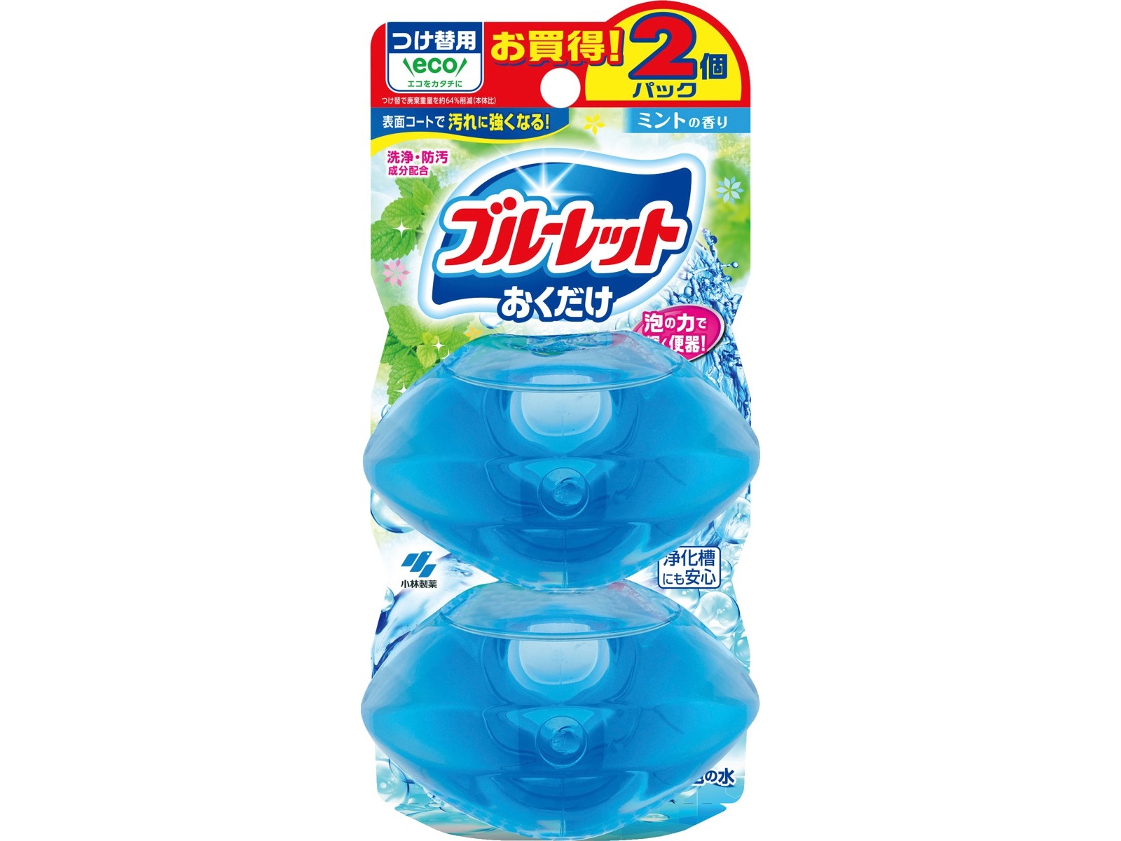 小林製薬 液体ブルーレットおくだけ つけ替用 ミントの香り 70ml×2コ入